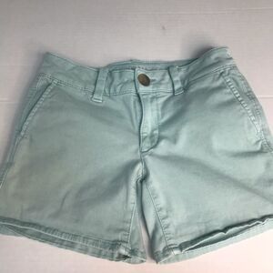 AMERICAN EAGLE ‎ Stretch MIDI shorts sea green size 0